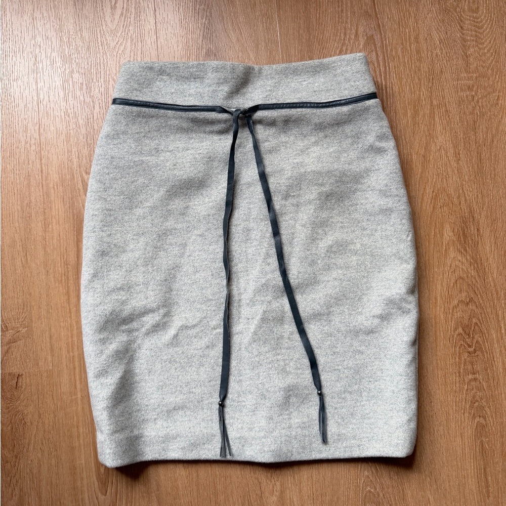 Erica Tanov Wool Gray Skirt San Francisco Fall Winter Classic sz 2